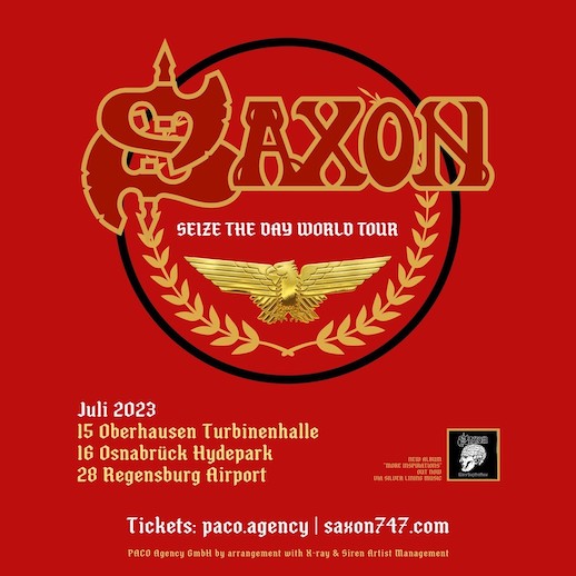 You are currently viewing SAXON – Neue Termine der “Seize The Day“ Tour für Deutschland