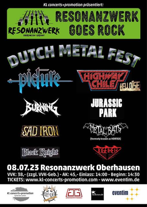 Read more about the article DUTCH METAL FEST – PICTURE, HIGHWAY CHILE (HELLOISE) u.a.
