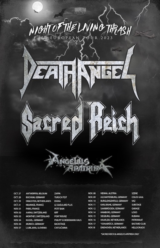 You are currently viewing DEATH ANGEL & SACRED REICH auf “Night Of The Living Thrash“ Tour 2023
