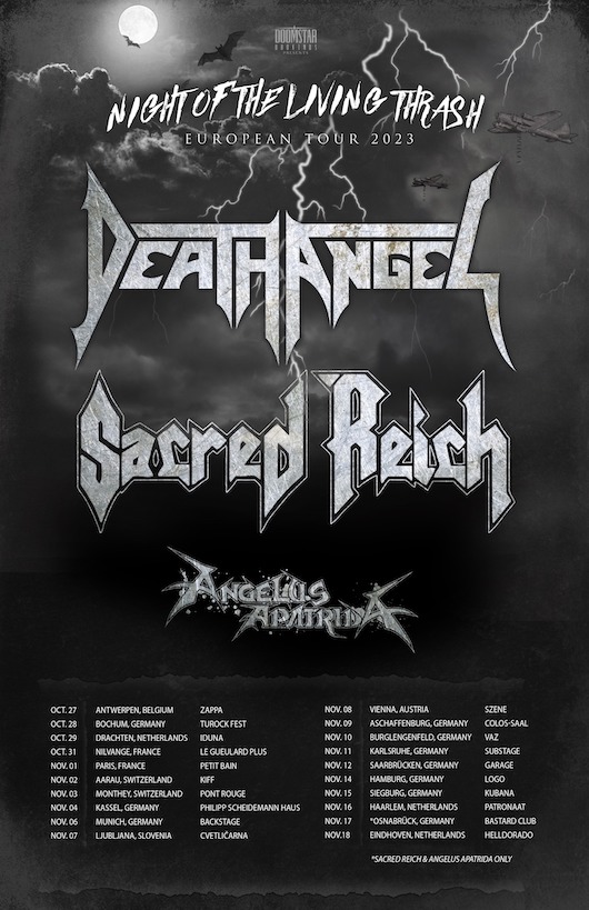 Du betrachtest gerade DEATH ANGEL & SACRED REICH auf “Night Of The Living Thrash“ Tour 2023