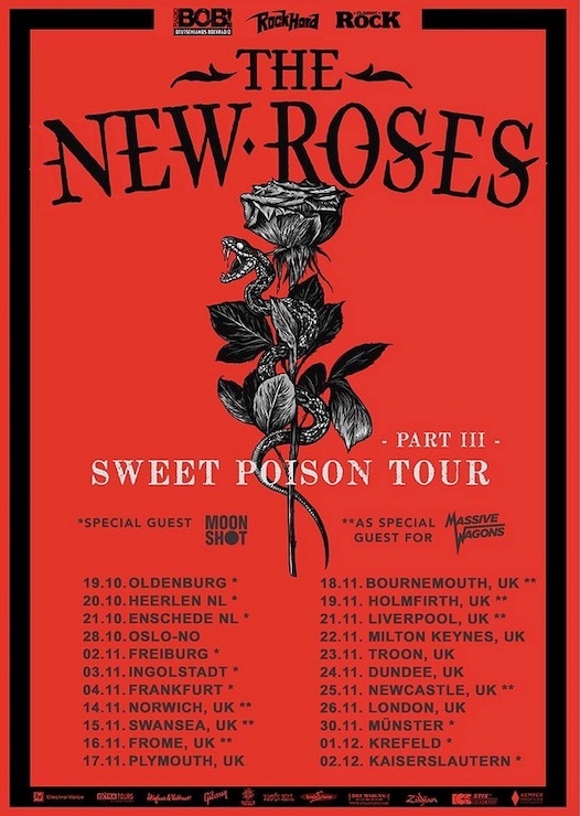 You are currently viewing THE NEW ROSES – “Sweet Poison Tour” Pt 3 für den Herbst angekündigt
