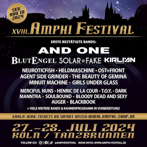 You are currently viewing AMPHI FESTIVAL 2024 – Erste Bands angekündigt: AND ONE, HELDMASCHINE u.v.m.