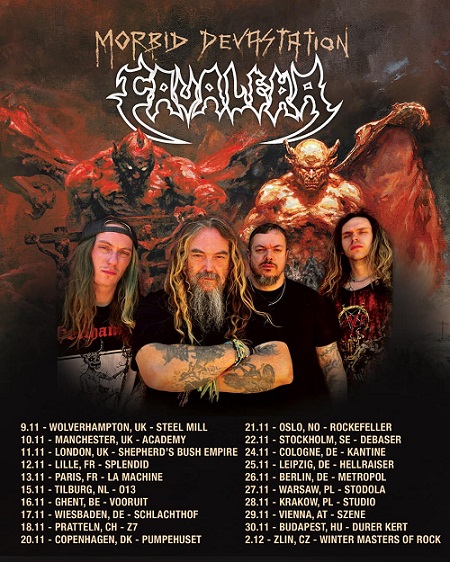 You are currently viewing CAVALERA – „Morbid Devastation“ Tour 2023 angekündigt!