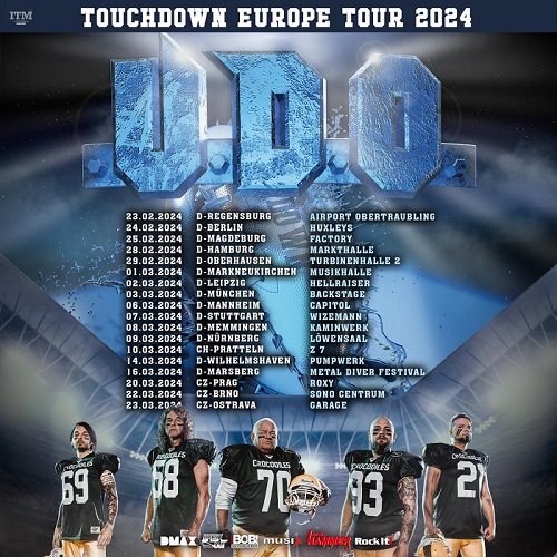 You are currently viewing U.D.O. – „Touchdown Europe Tour 2024“ angekündigt!
