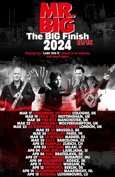 You are currently viewing MR. BIG – „The BIG Finish Tour 2024“ EU-Termine angekündigt