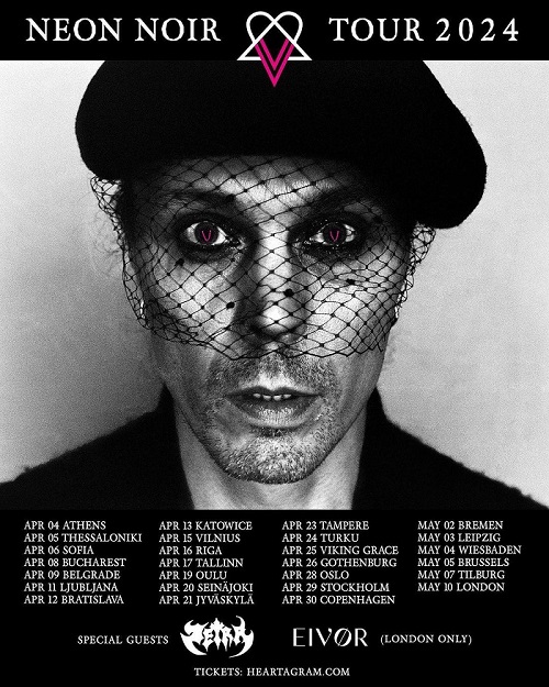 You are currently viewing VILLE VALO – „Neon Noir“ Tour wird 2024 fortgesetzt