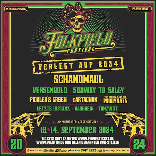 You are currently viewing FOLKFIELD Festival 2024 – Bandupdate bekannt gegeben SCHANDMAUL, SUBWAY TO SALLY u.v.m.