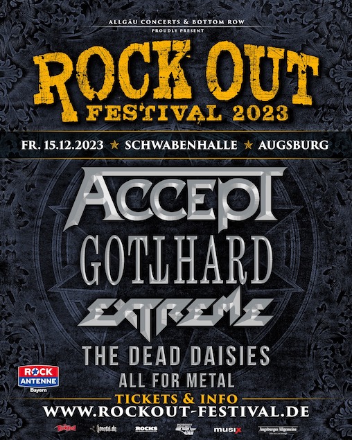 You are currently viewing ROCK OUT FESTIVAL  – Geht mit ACCEPT, GOTTHARD, EXTREME u.a. an den Start