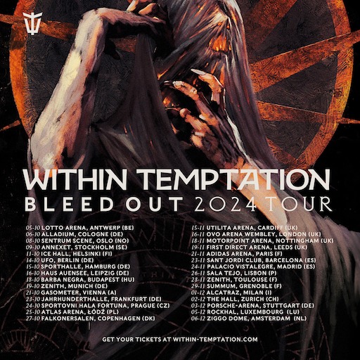 You are currently viewing WITHIN TEMPTATION – `Bleed Out` Tour für 2024 angekündigt