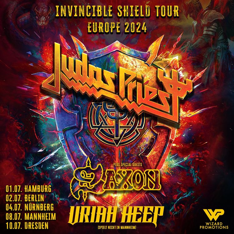 JUDAS PRIEST, SAXON, URIAH HEEP „Invincible Shield Tour Europe 2024