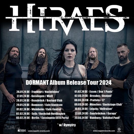 Read more about the article HIRAES – Kündigen „DORMANT“ Album Release Tour 2024 an