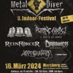 Metal Diver Festival 2024  – Mit U.D.O., ROTTING CHRIST, DARKNESS u.a. angekündigt