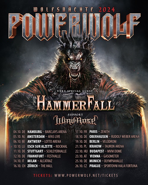 You are currently viewing POWERWOLF – Kündigen neues Album und Wolfsnächte 2024 Tour an!