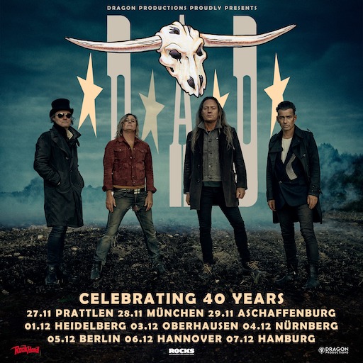 You are currently viewing D-A-D – `40 Years` Tour kommt nach Deutschland