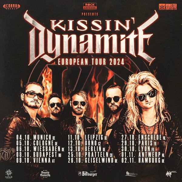 Read more about the article KISSIN´ DYNAMITE – European Headline Tour 2024 und neues Album angekündigt!