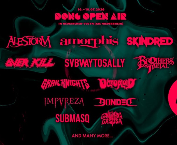 Du betrachtest gerade DONG Open Air – 2026 mit AMORPHIS, ALESTORM, OVERKILL, BONDED …