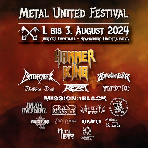 You are currently viewing Metal United Festival – HAMMER KING, DECEMBRE NOIR, BATTLECREEK u.a.