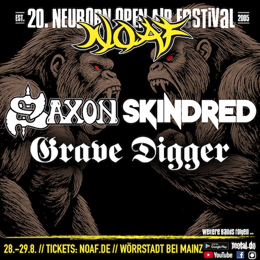 Mehr über den Artikel erfahren Neuborn Open Air Festival – 2026 mit SAXON , SKINDRED , GRAVE DIGGER u.a.