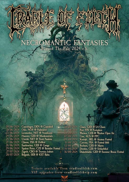 You are currently viewing CRADLE OF FILTH  – `Necromantic Fantasies`  Europatour im Sommer