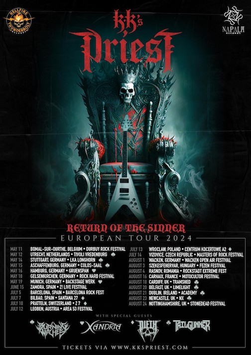 You are currently viewing KK´s PRIEST – `Return Of The Sinner` Headliner Tour 2024
