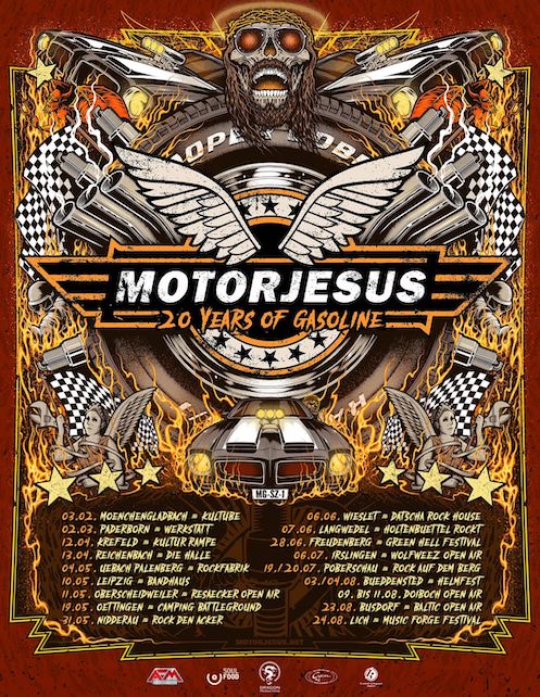 You are currently viewing MOTORJESUS – “20 Years of Gasoline Run !”  Part 1 der Tour angekündigt