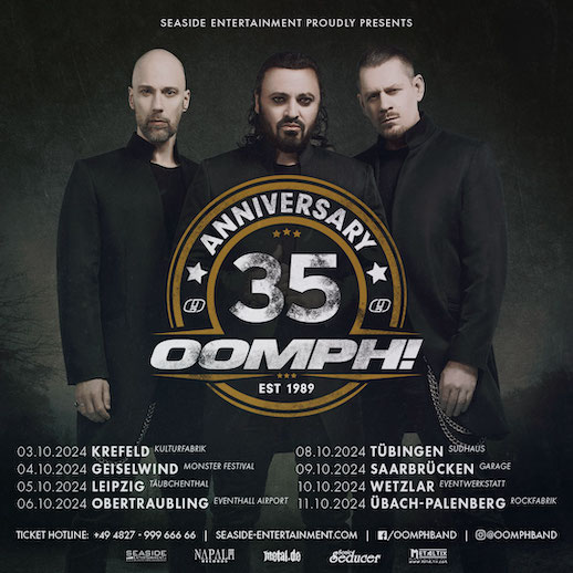 You are currently viewing OOMPH!  – Auf `35 Years` Tour im Herbst