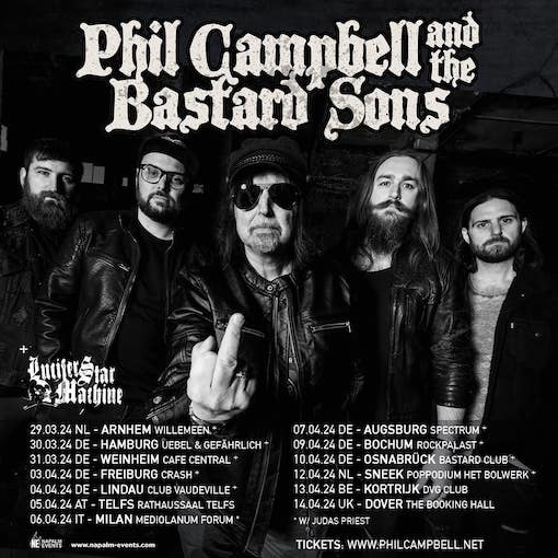 You are currently viewing PHIL CAMPBELL AND THE BASTARD SONS – Auf Deutschlandtour im Frühjahr