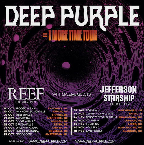 Read more about the article DEEP PURPLE – `1 More Time Tour` 2024 angekündigt
