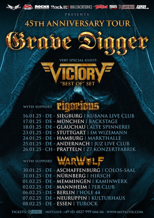 You are currently viewing GRAVE DIGGER –  45th Anniversary Tour in Planung