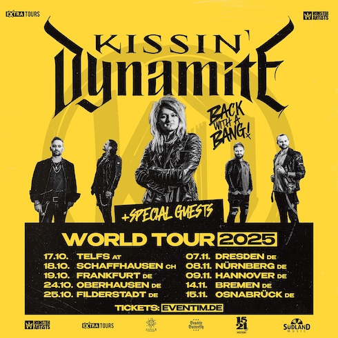 Mehr über den Artikel erfahren KISSIN´ DYNAMITE – „Back With A Bang“ Tour geht 2025 weiter