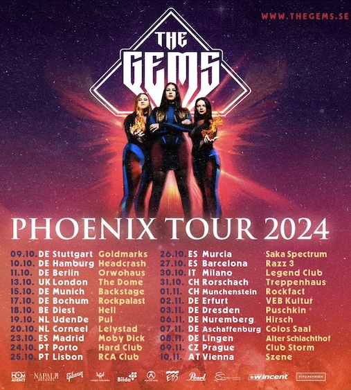 You are currently viewing THE GEMS – European `Phoenix` Tour geplant