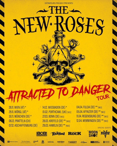 Mehr über den Artikel erfahren THE NEW ROSES – `Attracted To Danger` Tour geht 2025 weiter