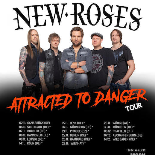 You are currently viewing THE NEW ROSES – `Attracted To Danger` Tour für den Spätherbst angekündigt