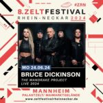BRUCE DICKINSON kommt zum 8. Zeltfestival in Mannheim!