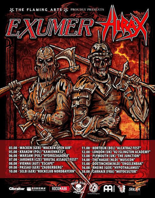 Read more about the article EXUMER & HIRAX – Gemeinsame Europa Tour im Sommer