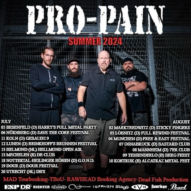 Read more about the article PRO-PAIN –  Auf “Summer“ Tour 2024
