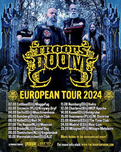 You are currently viewing THE TROOPS OF DOOM – Erste Europatour der Death-Thrasher
