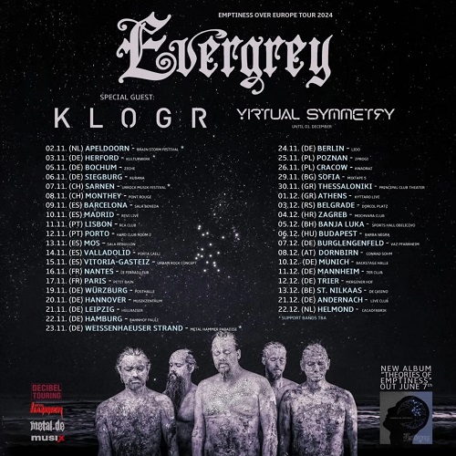 You are currently viewing EVERGREY – „Emptiness Over Europe“ Tour 2024 angekündigt