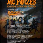 JAG PANZER – 40 Years Of Destruction Tour 2024  mit RUTHLESS