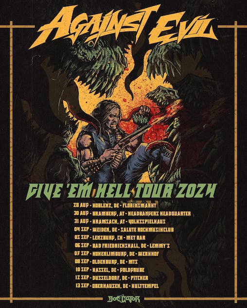 Read more about the article AGAINST EVIL – “Give `em Hell“ Tour 2024