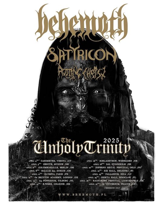 You are currently viewing BEHEMOTH, SATYRICON & ROTTING CHRIST –`The Unholy Trinity` European Tour kommt