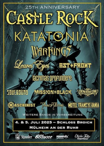 Castle Rook Band CASTLE ROCK - Neue Bands für 2025: KATATONIA, MASCHINIST, AESTHETIC ...