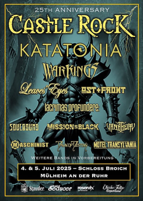 Read more about the article CASTLE ROCK – Neue Bands für 2025: KATATONIA, MASCHINIST, AESTHETIC PERFECTION ..