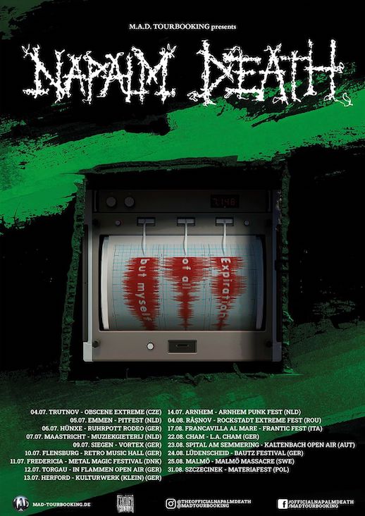You are currently viewing NAPALM DEATH – 2024er Tour startet