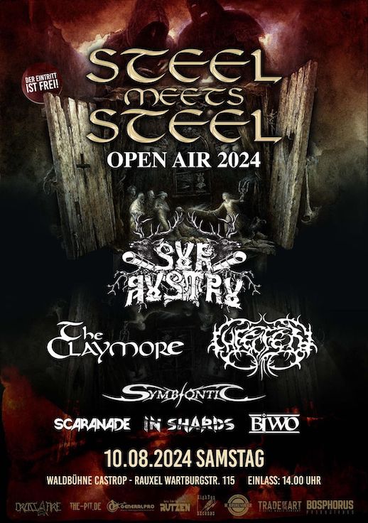 Read more about the article STEEL MEETS STEEL Festival – “Umsonst & Draußen” SUR AUSTRU, INFECTED, THE CLAYMORE …