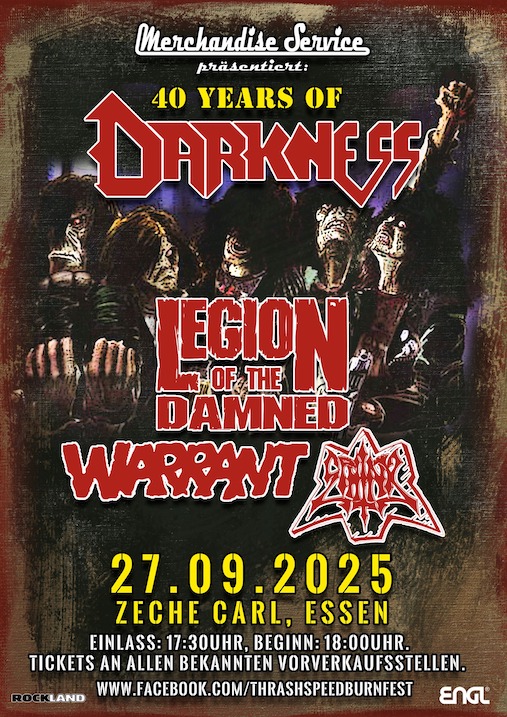 Read more about the article DARKNESS – 40 Jahre Jubiläumsshow angekündigt