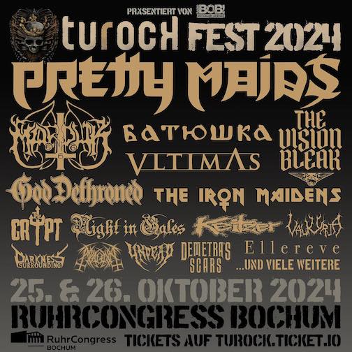 Read more about the article Turock Fest 2024 Bandupdate – PRETTY MAIDS, CRYPT, NIGHT IN GALES …