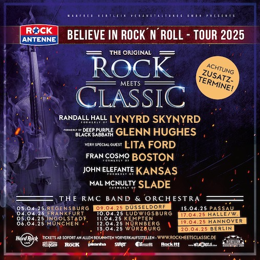 Read more about the article ROCK MEETS CLASSIC – Line-Up für 2025 ist komplett & neue Venues