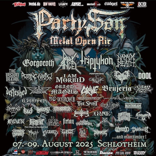 Mehr über den Artikel erfahren PartySan Open Air – Neue Bands für 2025 TRIPTYKON,  DARK ANGEL, GRAND MAGUS …