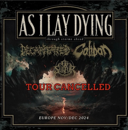 You are currently viewing AS I LAY DYING – Band fällt auseinander, Tour abgesagt